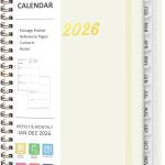2026 Planner, Weekly and Monthly Calendar Planning Agenda, Jan - Dec 2026, Acemic Planner Book, Desk Accessories and Office School Supplies - A5 (6.3'' x 8.5'')