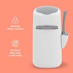 Litter Genie Style Pail Cat Litter Box Waste Disposal System for Odor Control Includes 1 Square Refill Bag