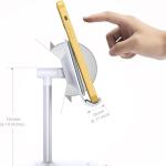 Lamicall Cell Phone Stand for Desk - justable Mobile Phone Holder Dock for Table, Desktop, Office, Compatible with iPhone 13 12 11 X Xr Pro Max 8 7 6 Plus, Mini, More 4-10'' Cellphone and Tablets