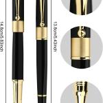 YIVONKA Ballpoint Pen Black Refill,Luxury Ballpoint Line width 0.5mm,Best Ball Pen Gift Set for Men & Women Professional Executive,Office,Nice BallPens Classy Gift Box (Black)