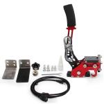 YESHMA 64 Bit USB Handbrake with Clamp PC Handbrake & Non-Contact Plus Hall Sensor Compatible With G25/27/29/920 T500 T300,Professional Gaming Peripherals using for Racing Games(Red With Clamp)