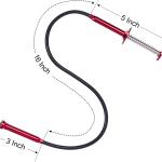 Bendable Flexible Magnetic Pickup Tool, 24'' Four Claw Grabber Tool, Accurate Pick Up In Narrow Space for Engine Bay/Home Sink/Drain/Earring/Keys/Metal Objects (Magnetic orientation)