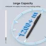 16Pcs Black Gel Pens - 0.7mm Medium Point Black Ink Pens | Smooth Writing - Quick Drying Retractable Pen for Men Women (Black - 16Pcs)