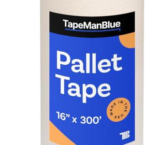Pallet Tape for Screen Printing, 16 Inch x 300 Foot Roll, Me in USA, Heavy Duty Platen Masking Tape with Clean Removal to Protect Screen Printing Surfaces and Extend Pallet Life