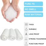 1.2 Gallon Small Trash Bags, 4.5 Liter Trash Can Liners Garbage Bags Wastebaskets Liners for Bathroom, 150 Counts Clear Bags