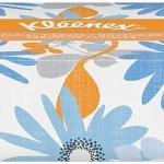 Kleenex 21606BX White Facial Tissue, 2-Ply, White, Pop-Up Box (Box of 125 Tissues)