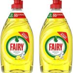 Fairy Washing Up Liquid Lemon (320ml) - Pack of 2