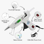 Hot Glue Gun Kit with 30 Glue Sticks, Fast Preheating Hot Melt, High Temp for School Crafts DIY Arts and Quick Home Repairs (20w)