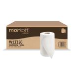 Morcon Paper W12350 Hardwound Roll Towels, 8" x 350ft, White (Case of 12 Rolls)