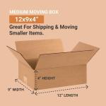 BOX USA Shipping Boxes Medium 12"L x 9"W x 4"H 25-Pack - Corrugated Cardboard Box for Moving, Mailing, Packing, Packaging and Storage