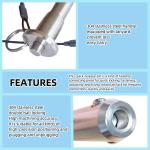 Full Stainless Steel Handle Double Ball Lock pin, with Lanyard Quick Release pin, Multimedia Audio Quick Bolt Home Appliance Accessories (Dia:15/32in (12mm)-2Pcs, Clamping Length:2-1/2in (64mm))