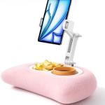 Lamicall Tablet Pillow Stand Holder - [Food-Gre Bowl][Soft & Fluffy] iP Stand w/justable Arm, Kindle Accessories for Reing in Bed, Lap Kindle iP Holder for 4.7-13" Tablet, E-Reer, iPhone