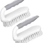 SetSail Scrub Brush, Heavy-Duty Scrub Brushes for Cleaning with Stiff Bristles Cleaning Brush for Shower, Bathroom, Carpet, Kitchen and Bathtub Scrubber - 2 Pack