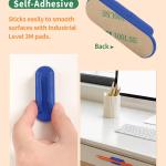 hesive Pencil Holders for Desk Set of 10 - Silicone Pen Holder with 15 PCS hesive Ps - Flexible Pencil Holder for Office Essentials Accessories and Teacher Supplies…