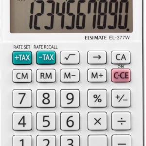 Sharp EL-377WB Business Calculator, White 2.75