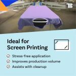 Pallet Tape for Screen Printing, 16 Inch x 300 Foot Roll, Me in USA, Heavy Duty Platen Masking Tape with Clean Removal to Protect Screen Printing Surfaces and Extend Pallet Life