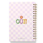 Studio Oh! Medium Spiral Notebook 5.75" x 8.75", Back to School Supplies & Cute College Essentials, Aesthetic Notebook for School, 160 Page Lined Paper, 100 GSM Paper Weight, Lay Flat Binding, Bonjour