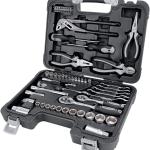 Basics 65-Piece General Household Home Repair and Mechanic's Hand Tool Kit Set, Black