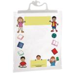Really Good Stuff Hang-Up Clear Plastic Bags - 11" x 13 3/4" - Set of 12 - Store Supplies, Books, Activities -Sturdy Snap Shut Hanging Take Home Totes- Preschool and Elementary Classroom Must Haves