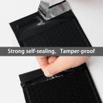 4x8 Inch Black Bubble Mailers 40 Pack Self-Seal Poly Pded Envelopes Suitable for Small Businesses to Package and Mail Jewelry Cosmetics, Electronic Products, Cards (Black, 4 x 8-40)