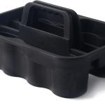 Matthew Large Plastic Tote Tool & Deluxe Supply Cleaning Cdy with Handle Portable Shower Basket Storage Cdy for Cleaning Products Organizer,Take-Out Coffee/Soft Drink,Bath Multi Use - Black