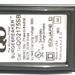 Square D by Schneider Electric QO2175SB QO SurgeBreaker, Surge Protection Device, 25kA, 120/240V, 1-Phase, 3-Wire
