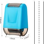 Sherr 2 Pcs Roller Stamps for Teacher Classroom Must Haves Dashed Line Handwriting Stamp Roller Back to School Gift for Kid Preschool Kindergarten Education(2.72 x 2.44 x 1.54 Inch,Yellow, Blue)