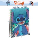 Innovative Designs Stitch Tab Journal Notebook, Spiral Bound, 96 Lined Pages, 8 x 7 inches, Blue