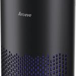 AROEVE Air Purifiers for Bedroom Home, Air Purifier For Smoke Pollen Dander Hair Smell Air Cleaner with Sleep Mode Speed Control For Bedroom Office, MK01- Black(Available for California)