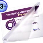 Oregon Lamination Heat Activated Laminating Pouches Half Page Size 3 Mil 2 Sides, 6” x 9” (152mm x 229mm x 75um Thick x 2 Sides) [pk of 200] for up Through 5.75” x 8.75” Sheets, Clear Gloss