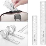 30cm/12 inch Flexible Ruler, Plastic Rulers for Kids ults, Shatterproof Straight Edge Rulers, Soft Bendable Rulers, Measuring Tools for School Classroom Office Supplies 8 PCS