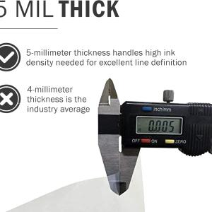 Screen Print Direct® Waterproof Inkjet Film Sheets(13" x 19" - 100 Sheets) - Transparency Film for Silk Screen Printing, Inkjet Film Sheets for Screen Printers - Screen Printing Supplies