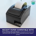 Kitchen Printer Paper for Clover Kitchen Receipt Printer Star SP700 Ink Printer) by Paper Planet | 2-Ply Carbonless Paper | 18 Rolls with 1 Ribbon