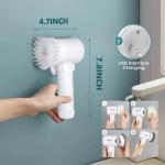 Vimalife Electric Spin Scrubber, Cordless Bathroom Cleaning Brush IPX6 Waterproof with 5 Replaceable Hes, Power Scrubber for Bathtub, Tiles, Car Wash, Kitchen & Multi-Surface Home Cleaning