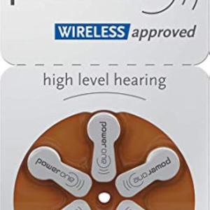 Power One Size 312 Hearing Aid Battery No Mercury, 60 Batteries
