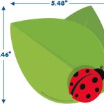 Eureka Lybug Paper Cut-Out Classroom Decorations for Teachers, 36 Pieces