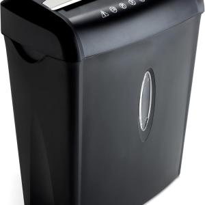Aurora High Security Paper and Credit Card Shredder with 3.7-Gallon Wastebasket, 8-Sheet Cross-Cut with Basket
