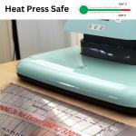 Heat Press Safe Tshirt Pressing Guide for Vinyl Alignment & Accurate Placement on Neck & Chest. All-in-one t Shirt Ruler Guide for Heat Press Vinyl Graphics or an Embroidery Placement Guide