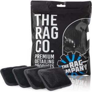 The Rag Company - Interior Scrubber - Soft Microfiber P Safe for All Automotive Interior Surfaces; Deep Cleaning with Scratchless and Streak-Free Finish - 4 Pk