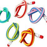 Haawooky 35 Pieces Flexible Soft Pencil Magic Bend Pencils for Kids Children School Fun Equipment