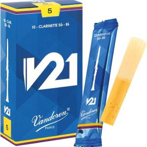 Vandoren CR805 Bb Clarinet V21 Reeds Strength 5; Box of 10