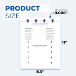 Laser & Inkjet Printer Cleaning Sheet (8.5 x 11) 10 Sheets