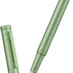 Hongdian 1851 Forest Fountain Pen Applegreen Ice Flowers, Medium Nib Classic Design with Converter and Metal Pen Case
