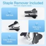 M&G Desktop Stapler with 25 Sheet Capacity, Two Binding Modes, Basic Stapler Set with 1000 Staples and Remover, Durable Staplers for Office Home (Black)