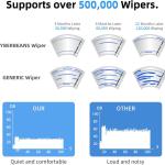 Silicone Windshield Wipers Replacement 26 and 20 Inch for Tesla Model Y Wiper Bles Accessories 2020-2024 (Set of 2) Top Lock