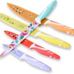 UPTRUST 10-piece Stainless Steel Kitchen Knife Set, Nonstick Coated with 5 Ble Guard, Multicolored Fruit Knives, Pioneer Woman Knife Sets