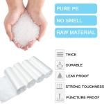6 Gallon Small Clear Office Trash Bags, Wastebasket Trash Can Liners, Garbage Bags for Restroom, Home Bins, 100 Counts