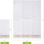 200 Pack Guest Towels Disposable Bathroom, Soft and Disposable Hand Towels, Decorative Bathroom Napkins for Party,Dinners, Wedding, Thanksgiving, Gold