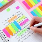 Sticky Notes Flags 1120 Pcs, 7 Color Index Tabs Index Flag Bright Colors Page Index Stickers Translucent Page Makers for Page Bookmarks (Arrows)