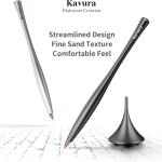 Metal Gravity Spinner Pen – Crafted with Japanese Precision, Anodized for a Sleek Metallic Finish – Relieves Stress & Sparks Creativity – Elegant Gift for Professionals and Gruates (Black)